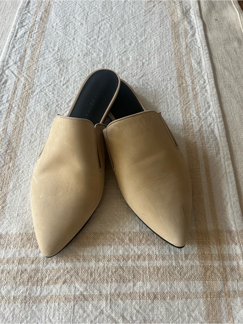 Jenni Kayne Women's Suede Beige Mules